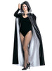 Cape réversible avec capuche noire et blanche