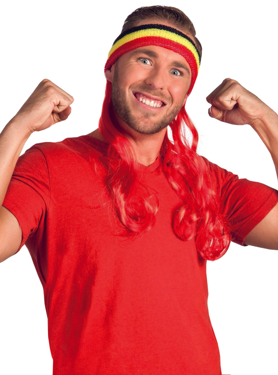 Bandeau sportif Belgique avec cheveux