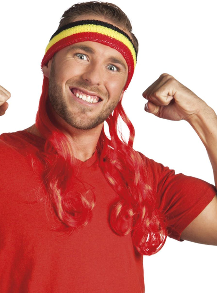 Bandeau sportif Belgique avec cheveux
