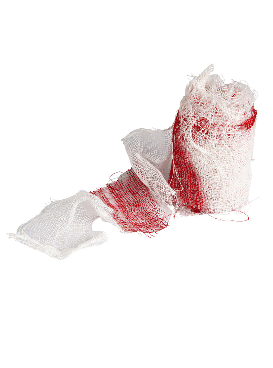 Bande médicale ensanglantée