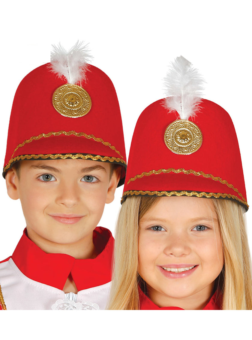 Chapeau majorette rouge enfant