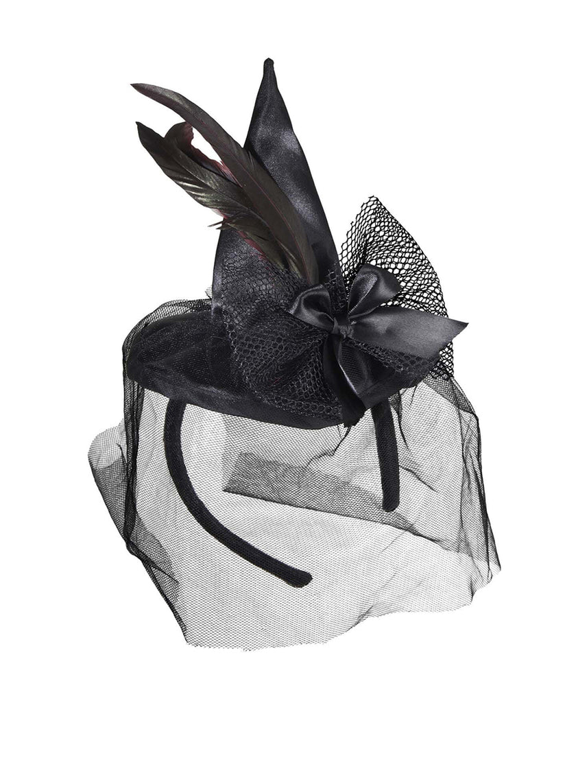 Mini chapeau de sorcière avec voile