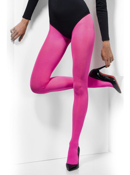Collants roses opaques