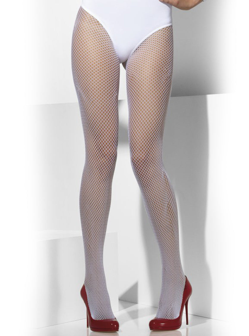 Collants résille blanc pour déguisement