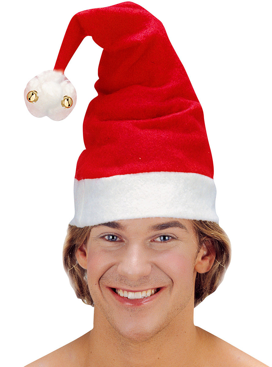 Bonnet de Père Noël avec clochettes