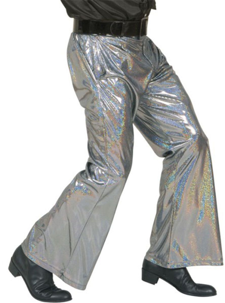 Pantalon disco argenté