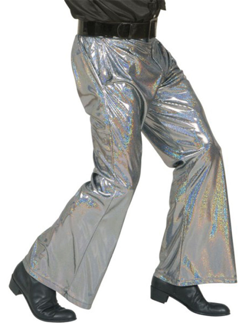 Pantalon disco argenté