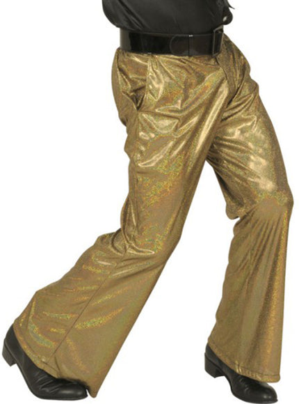 Pantalon disco doré