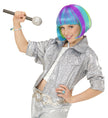 Perruque multicolore carré court fille
