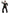 Costume disco noir homme