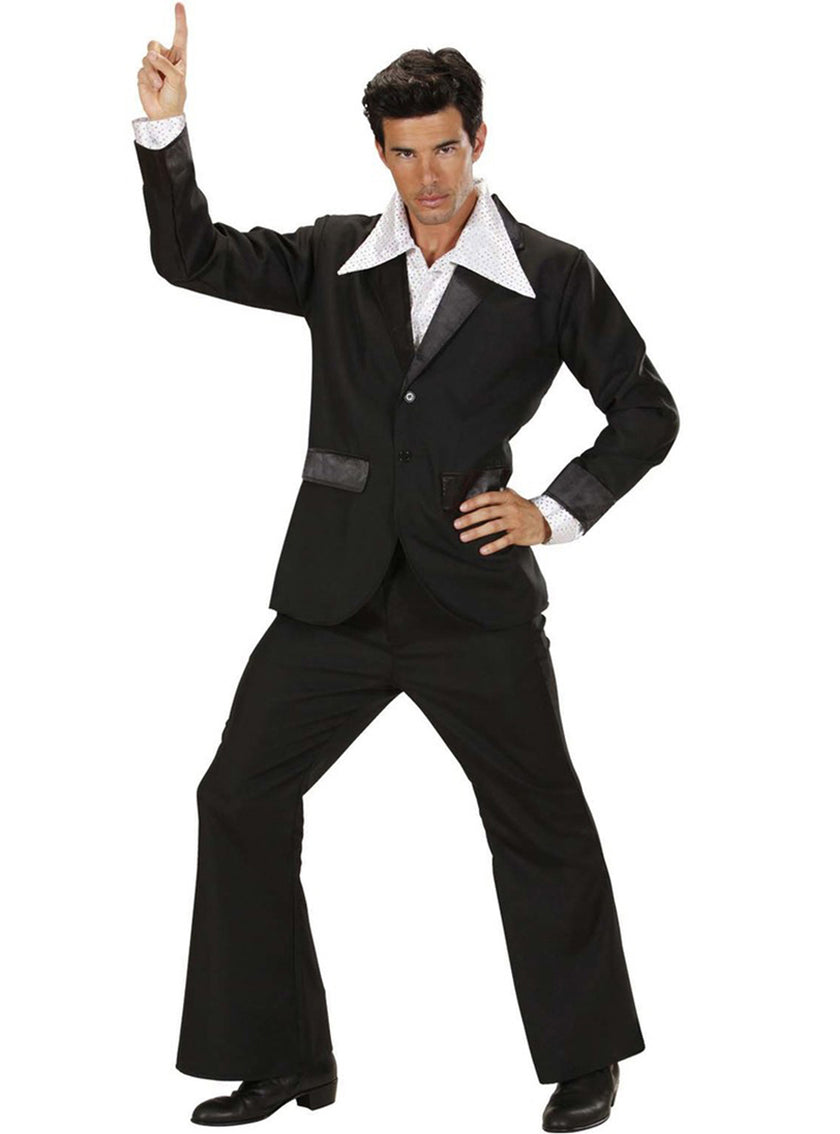 Costume disco noir homme