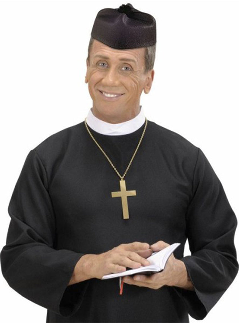 Chapeau curé de la paroisse noir
