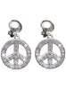 Boucles d'oreilles Peace brillant adulte