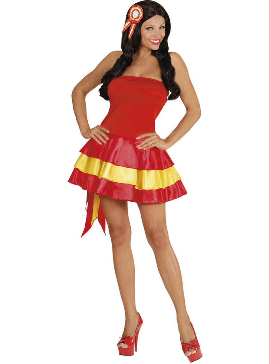 Déguisement pompon girl espagnole femme
