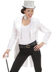 Frac blanc satin femme
