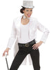 Frac blanc satin femme