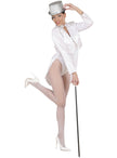Frac blanc satin femme