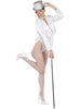 Frac blanc satin femme