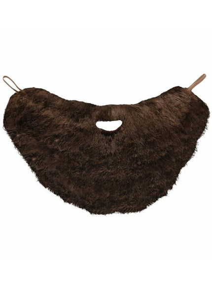 Barbe touffue châtain avec moustache