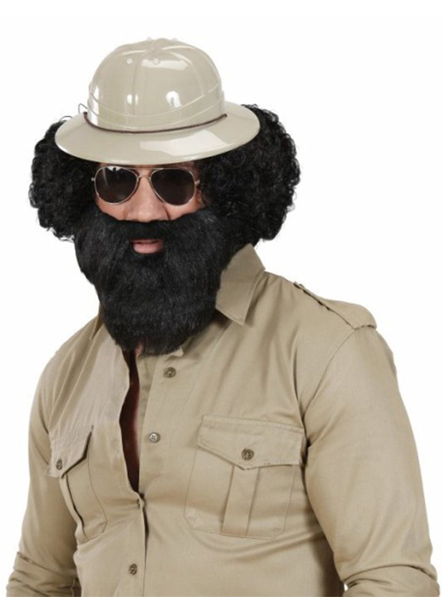 Barbe touffue blonde avec moustache