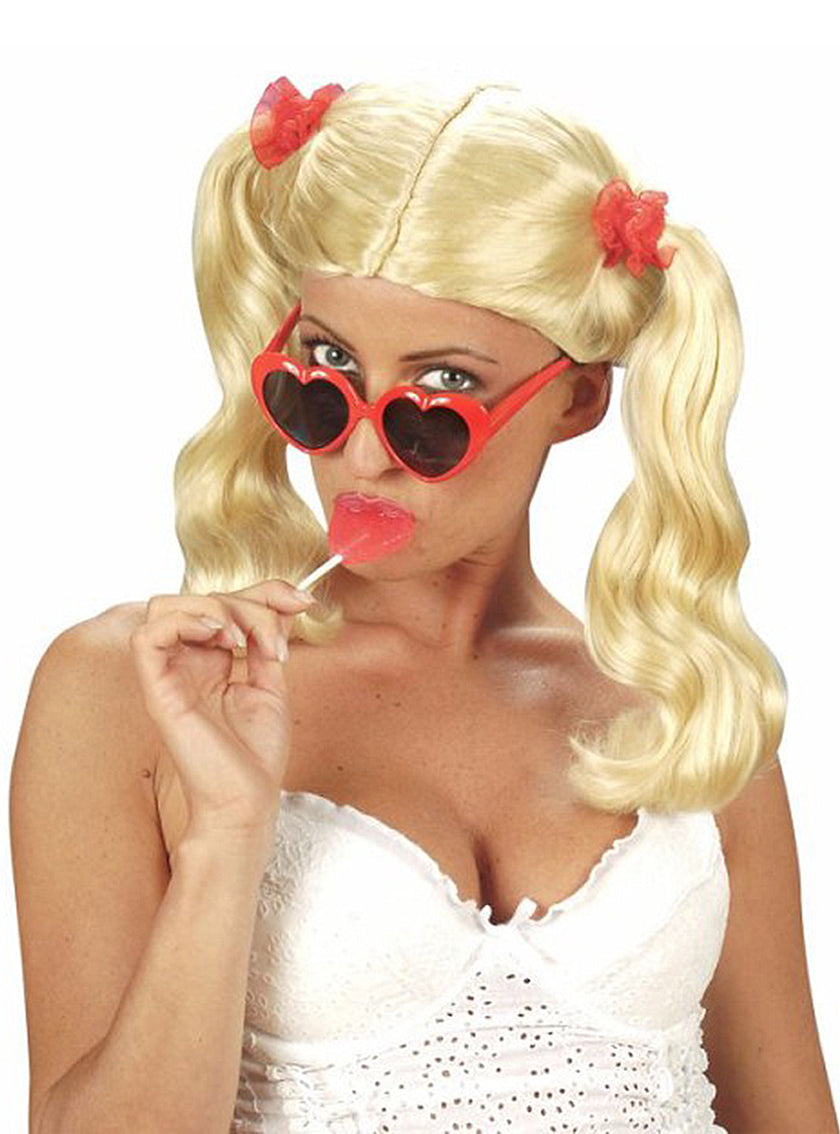 Lunettes cœur rouges