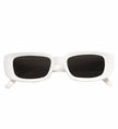 Lunettes blanches rectangulaires