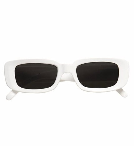 Lunettes blanches rectangulaires