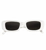 Lunettes blanches rectangulaires