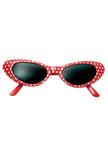 Lunettes années 50 pois rouge adulte