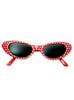 Lunettes années 50 pois rouge adulte