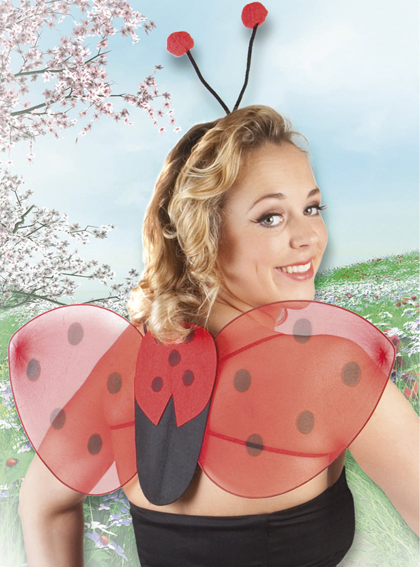 Kit ailes et diadème de coccinelle pour femme