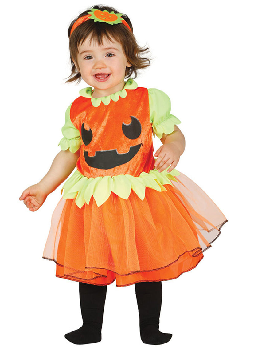 Déguisement citrouille sourire bébé