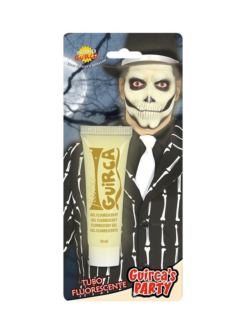 Maquillage blanc fluorescent