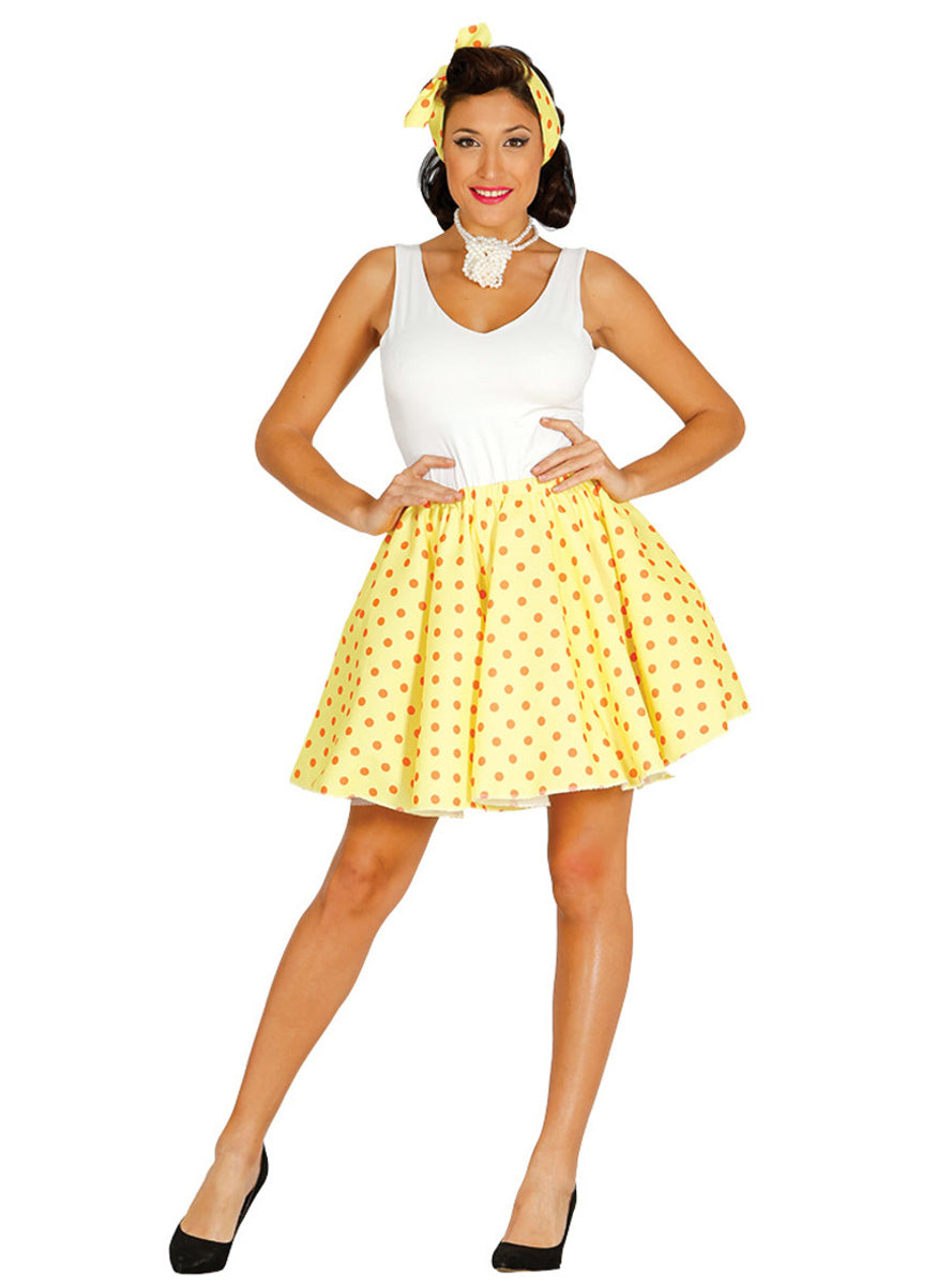 Kit pin up jaune femme