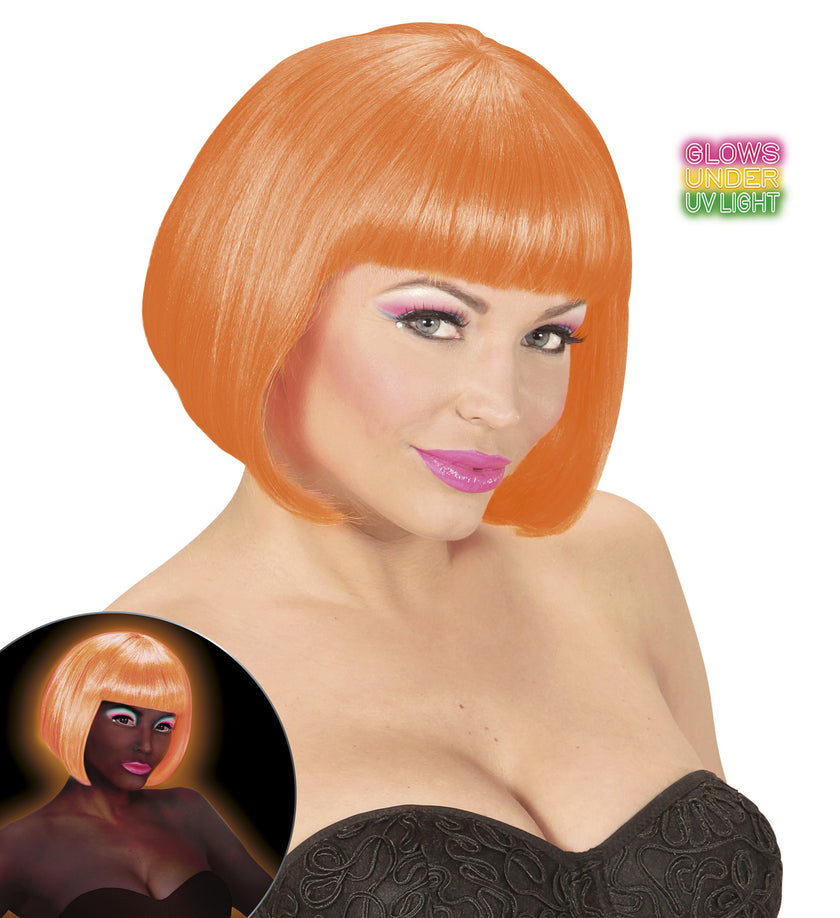 Perruque orange brillante femme