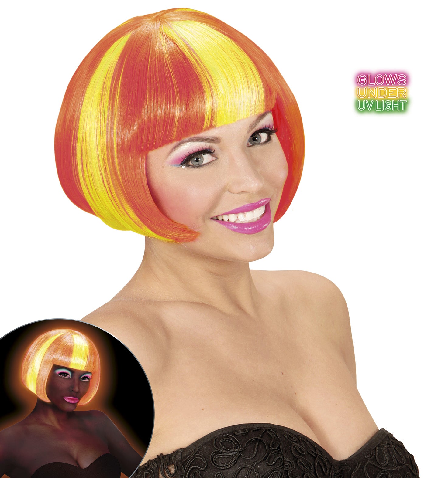 Perruque drapeau Espagne femme