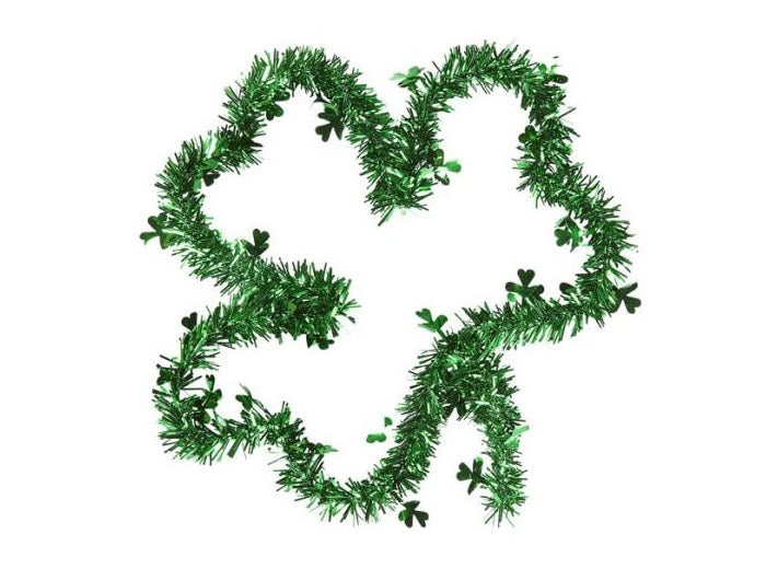 décoration trèfle saint patrick verte 25cm