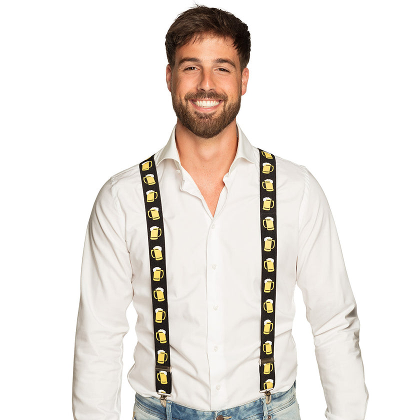 Bretelles chope de bière adulte