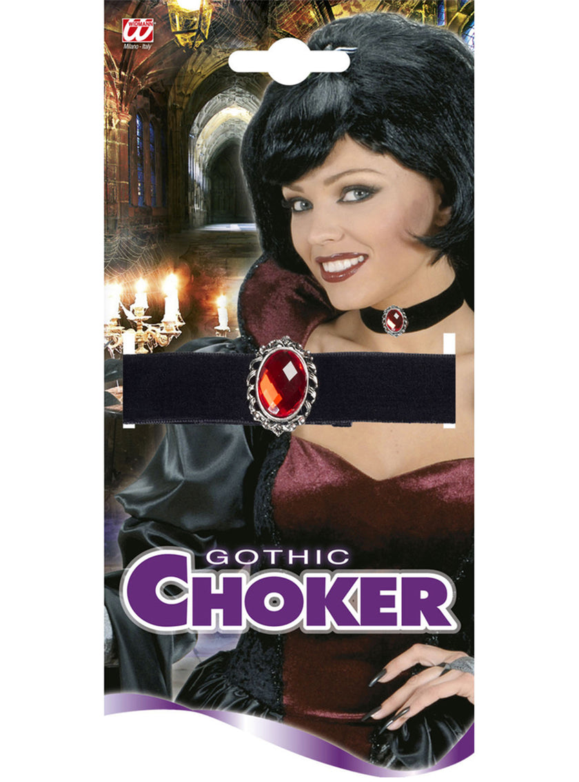 Collier velours noir femme