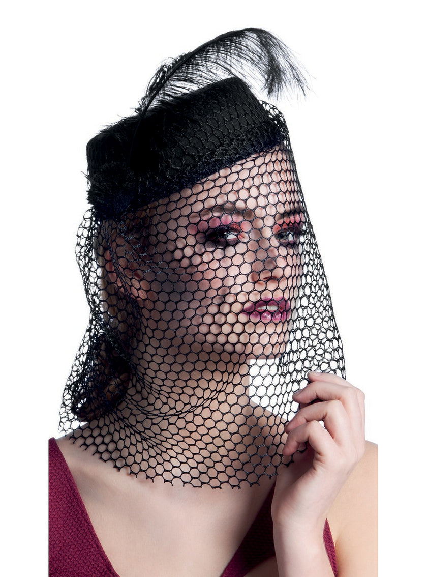 Chapeau veuve ténébreuse femme