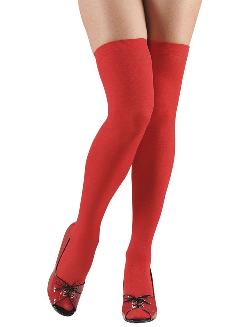 Bas rouges femme 70 DEN grande taille