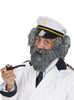 Barbe et moustache grise de marin