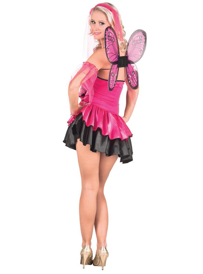 Déguisement fée rose femme