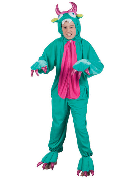 Déguisement monstre vert peluche enfant