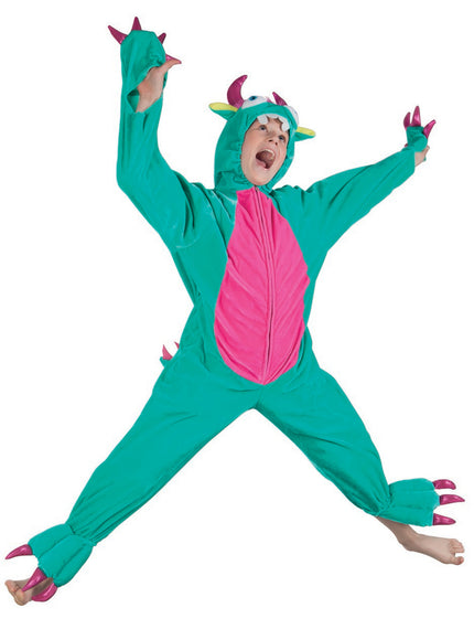 Déguisement monstre vert peluche enfant