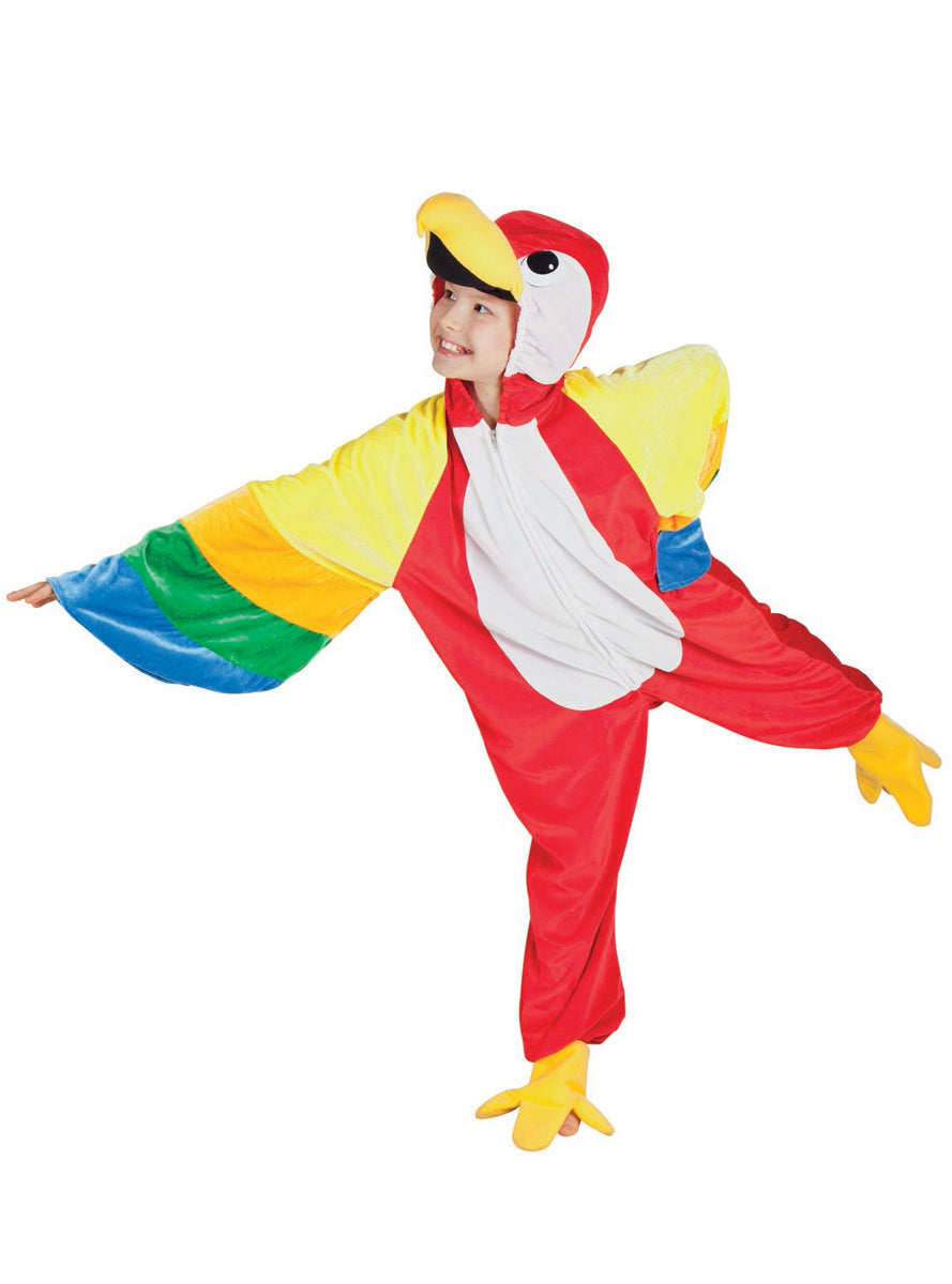Déguisement perroquet peluche enfant