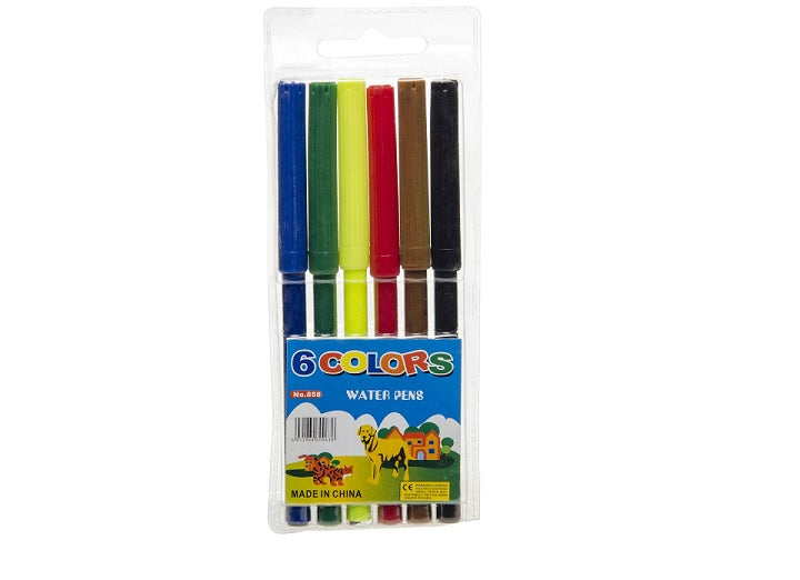 lot de 6 feutres 6 couleurs 13cm