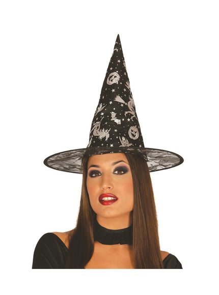 Chapeau sorcière noir femme
