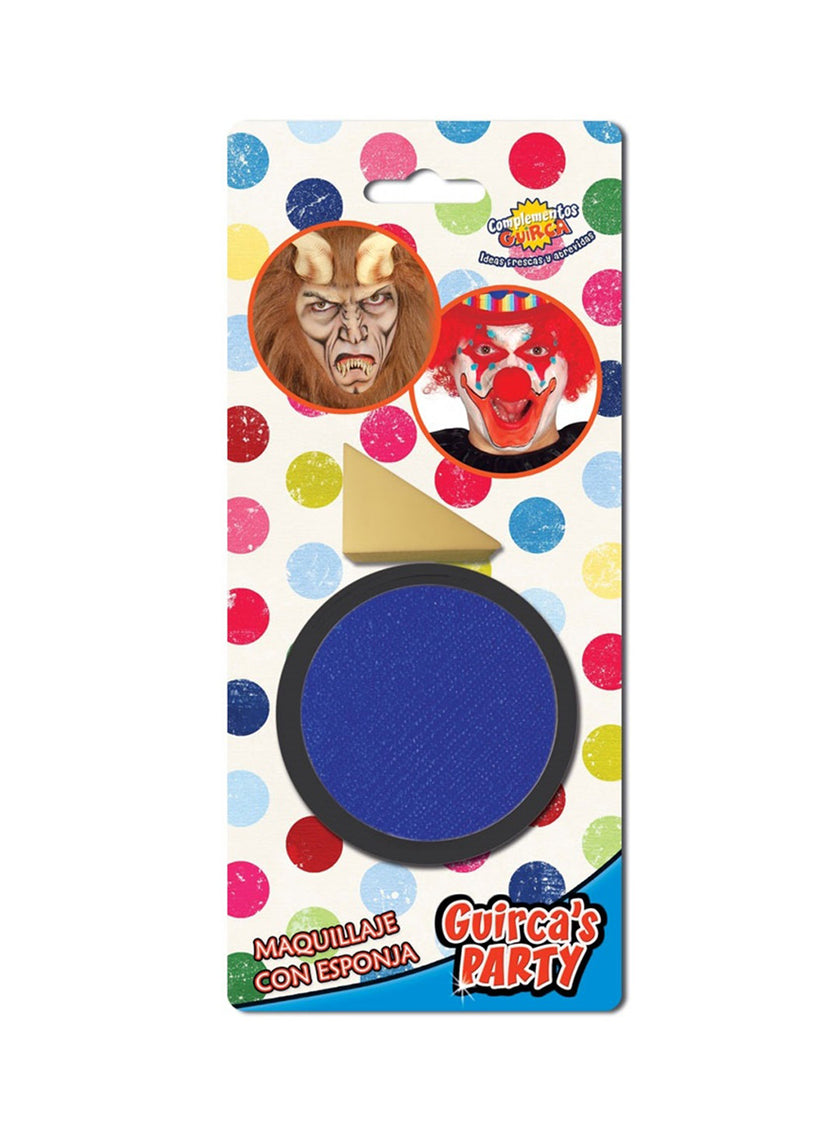 Maquillage jaune avec éponge