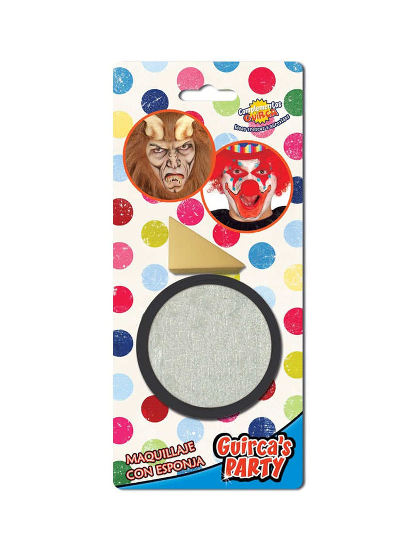 Maquillage jaune avec éponge